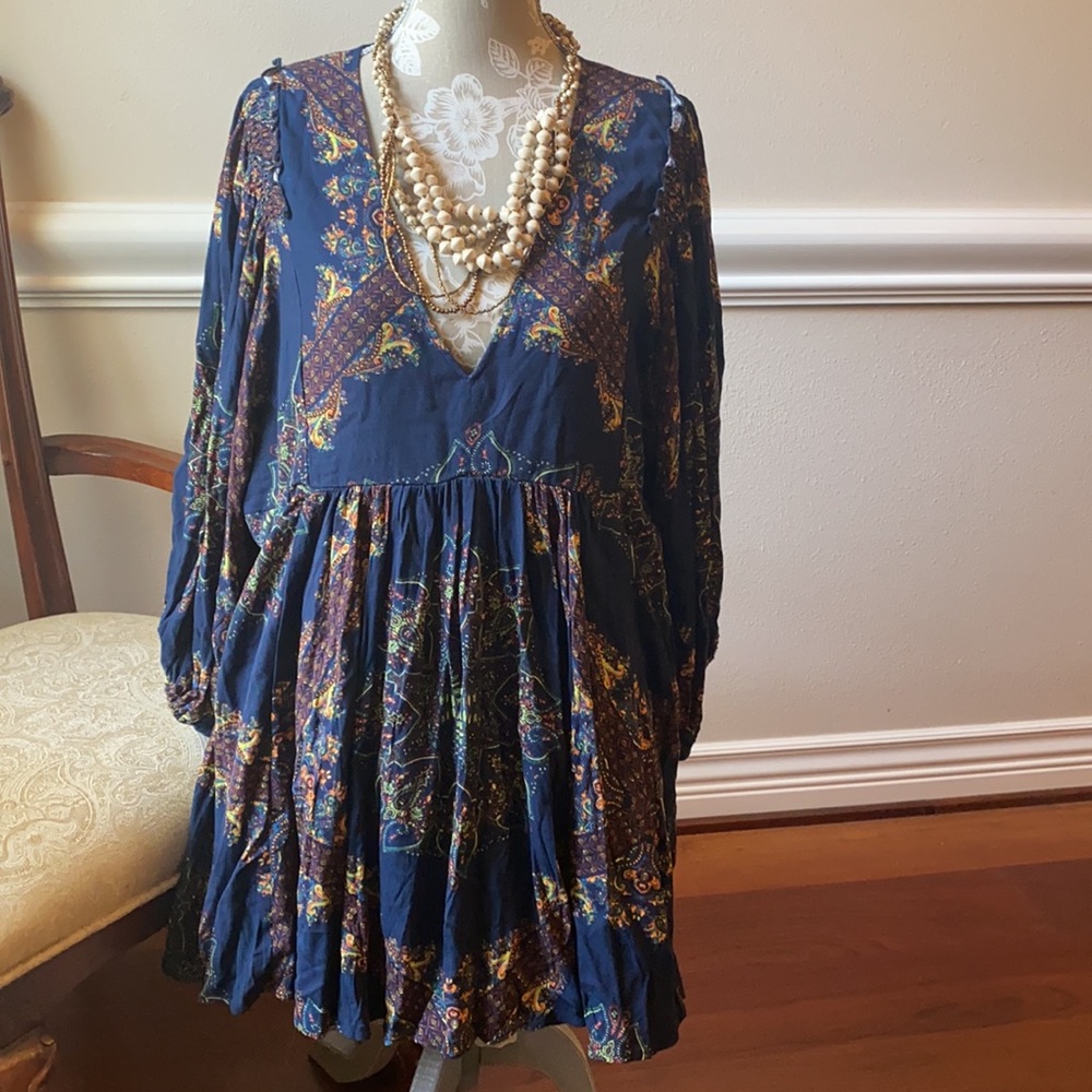 Free People Hi-lo V-neck tunic